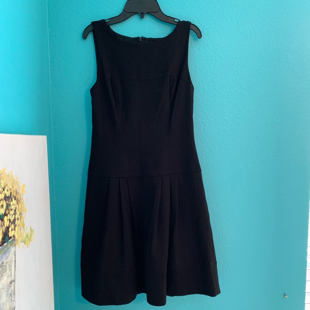 White House Black Market Black drop waist dress